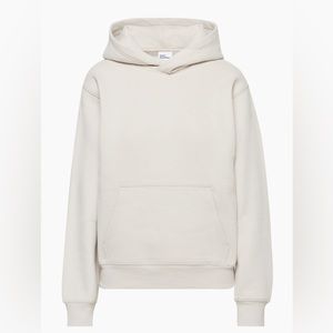 Aritzia Super Fleece Matte Pearl Relaxed Hoodie and 5in Shorts Matching Set